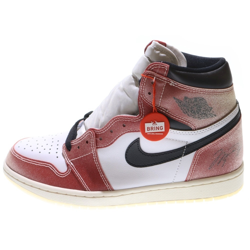 NIKE(ナイキ) ×Trophy Room AIR JORDAN 1 RETRO HIGH OG SP エアジョーダン1トロフィールーム シカゴ ハイカットスニーカー レッド DA2728-100 US10/28cm