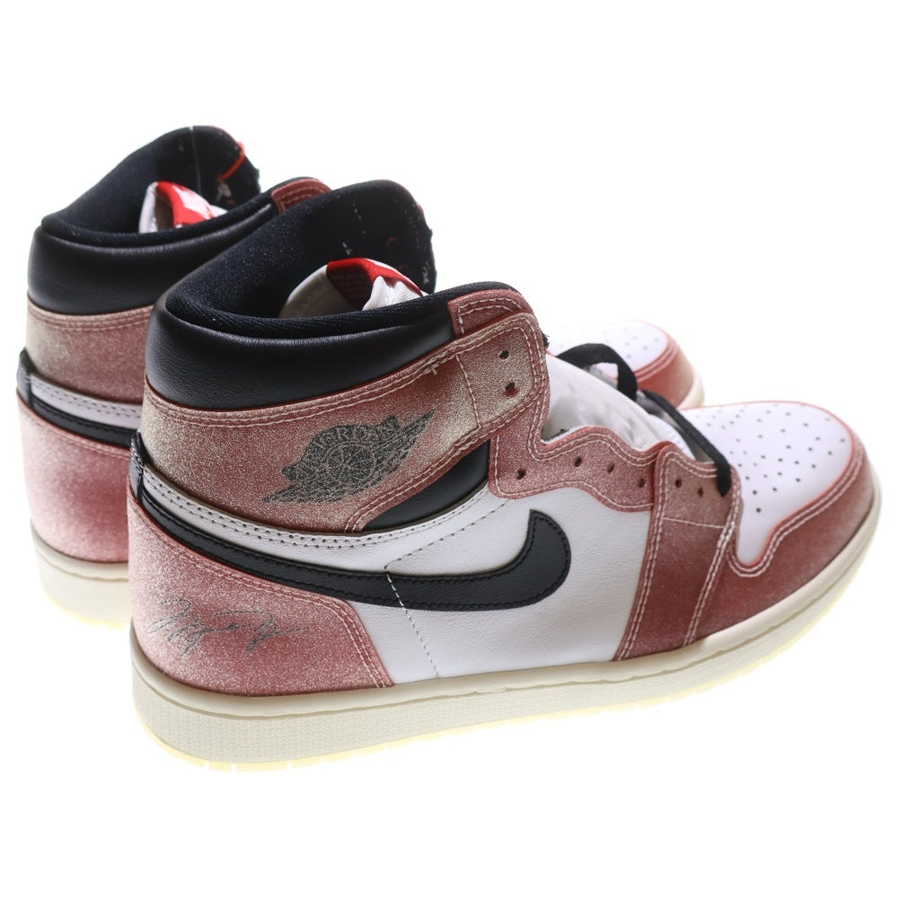 NIKE(ナイキ) ×Trophy Room AIR JORDAN 1 RETRO HIGH OG SP エアジョーダン1トロフィールーム シカゴ ハイカットスニーカー レッド DA2728-100 US10/28cm