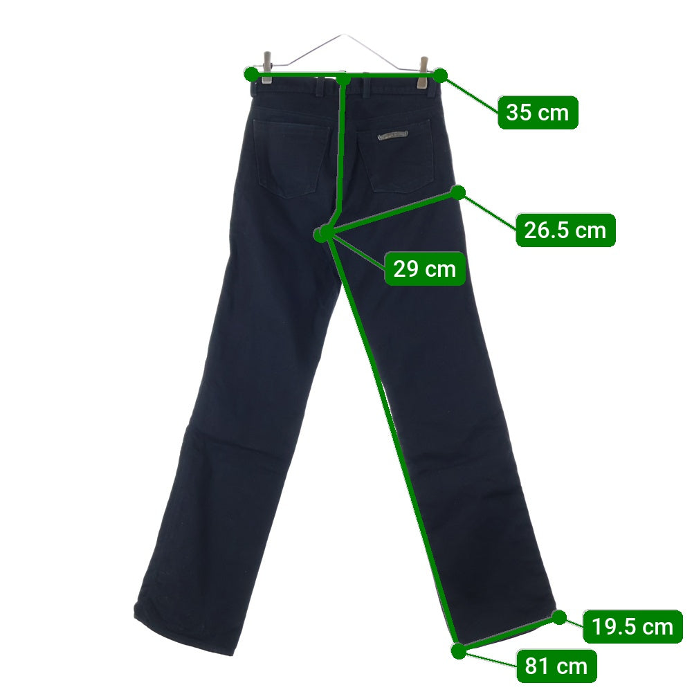 CHROME HEARTS(クロムハーツ) OLD FLEURKNEE DNM PANTS フレアニーデニムパンツ ブラック