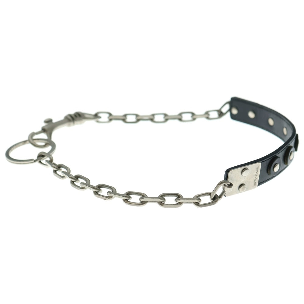 Dior HOMME(ディオールオム) 03AW ラスター期 チョーカー ブラック/シルバー
