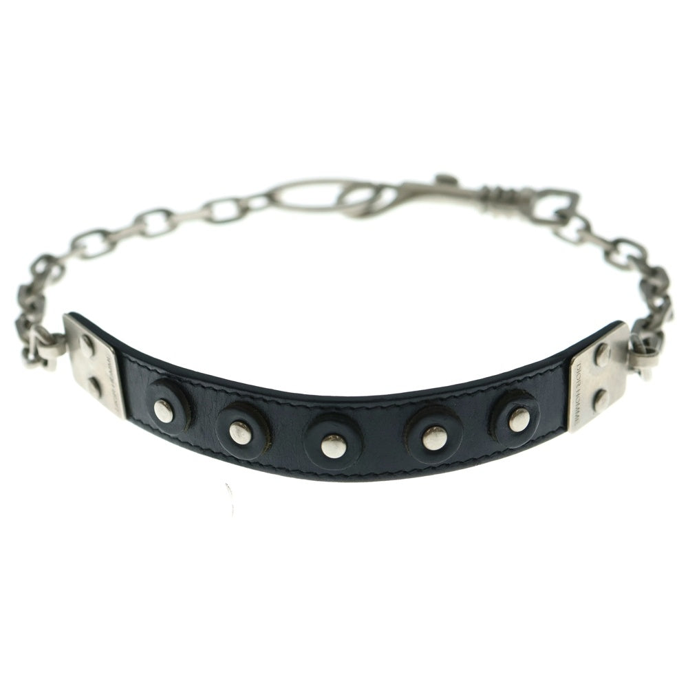 Dior HOMME(ディオールオム) 03AW ラスター期 チョーカー ブラック/シルバー