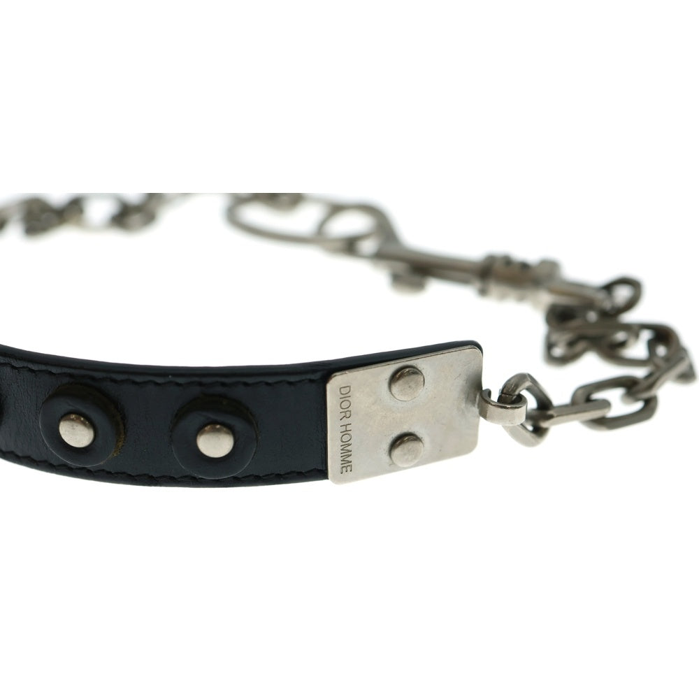 Dior HOMME(ディオールオム) 03AW ラスター期 チョーカー ブラック/シルバー