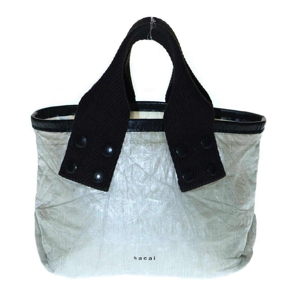 Sacai(サカイ) 22SS NYLON MINI TOTE BAG ナイロン ミニトートバッグ グレー 22ー0334S