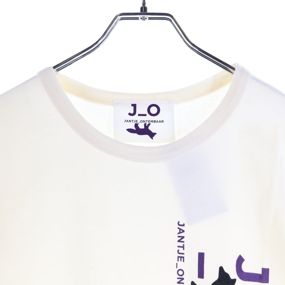 NO BRAND(ノーブランド) JANTJE ONTEMBAAR ヤンチェ オンテンバール フロントプリント 半袖Tシャツ カットソー レディース アイボリー /KMM-39030-A