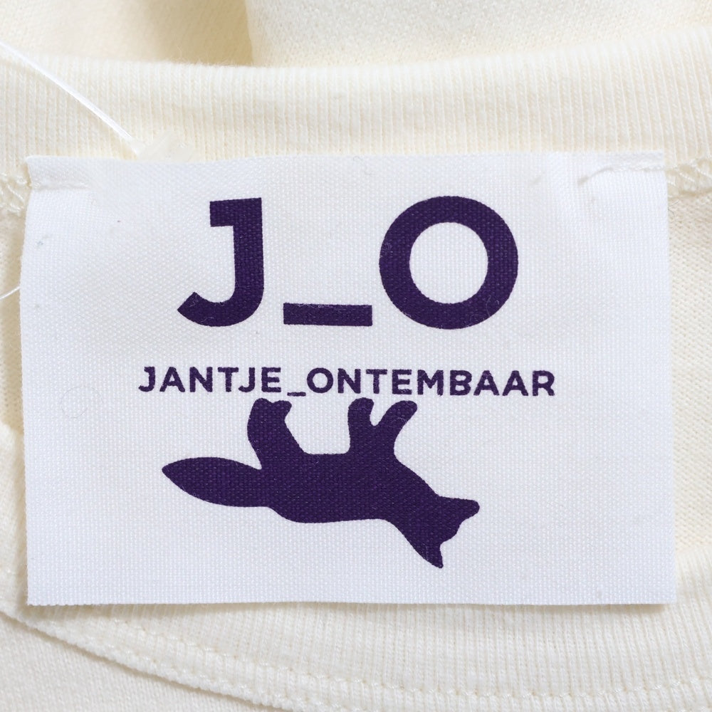 NO BRAND(ノーブランド) JANTJE ONTEMBAAR ヤンチェ オンテンバール フロントプリント 半袖Tシャツ カットソー レディース アイボリー /KMM-39030-A