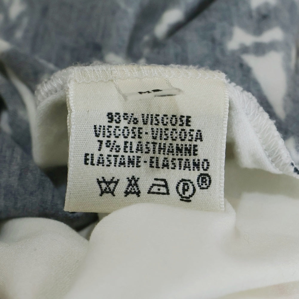 HERMES(エルメス) スプラッタープリント タートルネック 半袖Tシャツ レディース ブラック/ホワイト