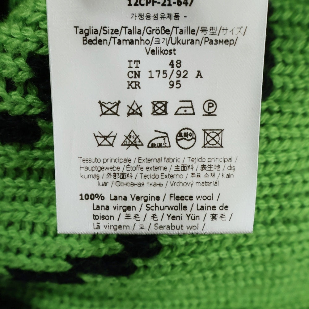 FENDI(フェンディ) 21AW ×Noel Fielding ノエルフィールディング グラフィック総柄 ニットセーター ブラック FZY463 AH3E