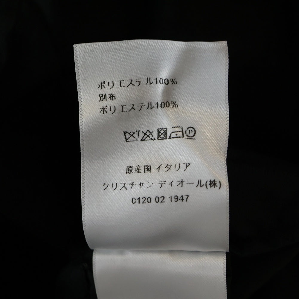 DIOR(ディオール) 20SS Hooded Anorak Camouflage Technical Taffeta カモフラ総柄ロゴ オーバーサイズ ハーフジップアノラックジャケット ブラック 017C10A2960