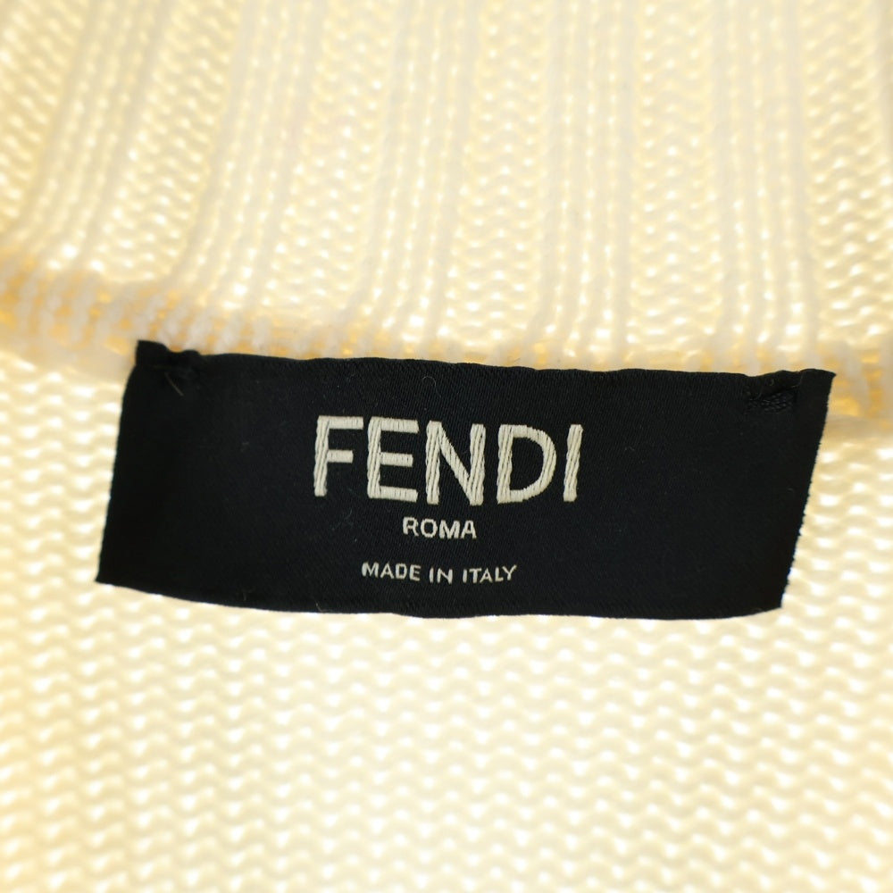 FENDI(フェンディ) フロント刺繍 モックネック ニットセーター マルチ FZY467 AH38