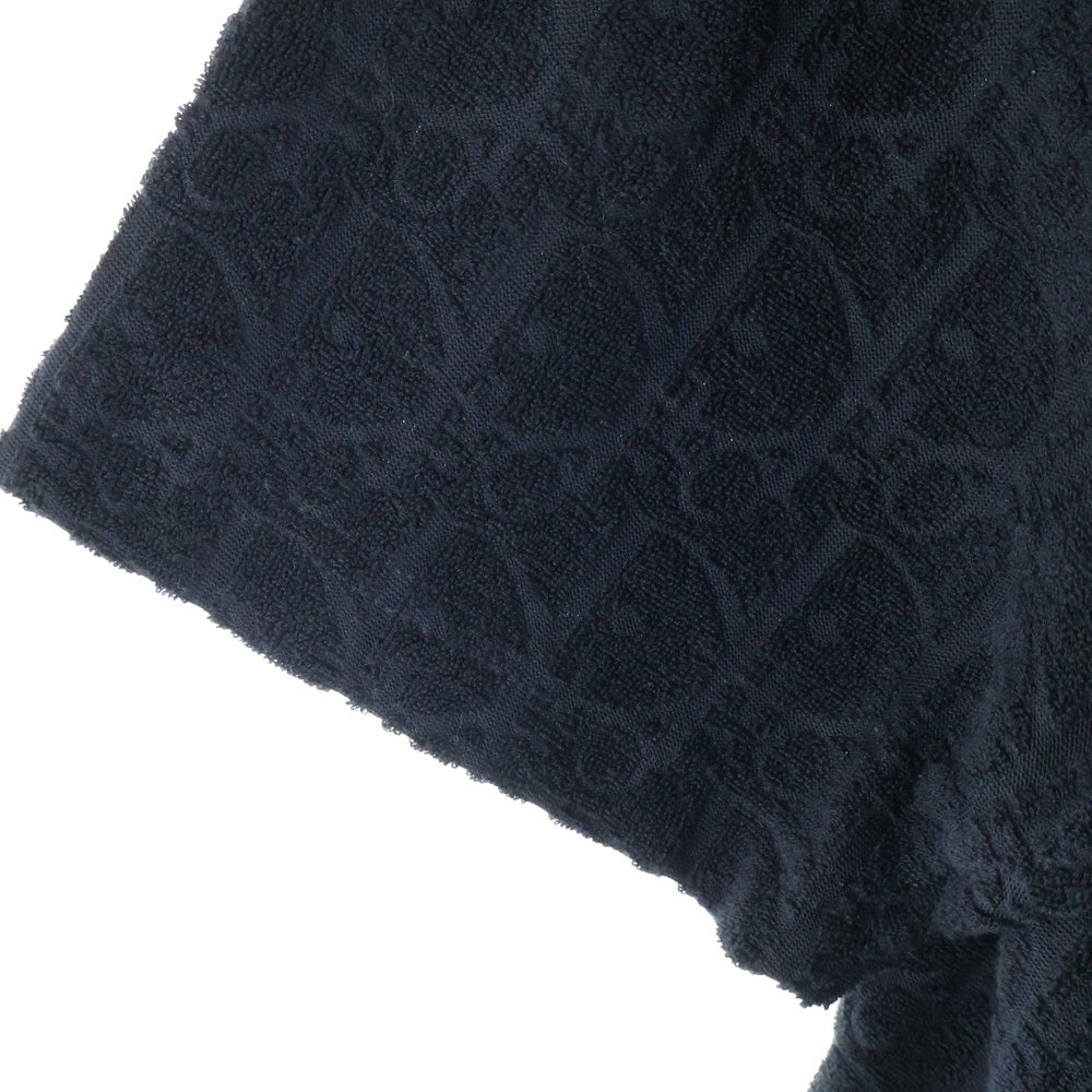 DIOR(ディオール) 21SS オブリーク総柄 パイル地 クルーネック 半袖Tシャツ カットソー ネイビー 113J692A0614