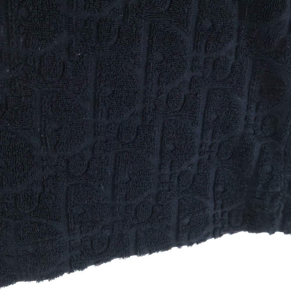 DIOR(ディオール) 21SS オブリーク総柄 パイル地 クルーネック 半袖Tシャツ カットソー ネイビー 113J692A0614