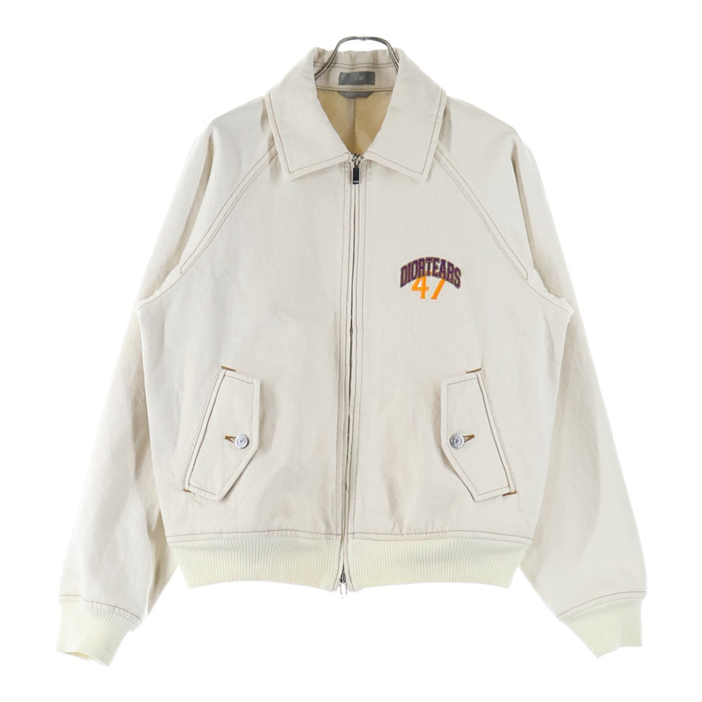 DIOR(ディオール) 23AW × Denim Tears フロントロゴワッペンブルゾンジャケット ベージュ 393D493AY525