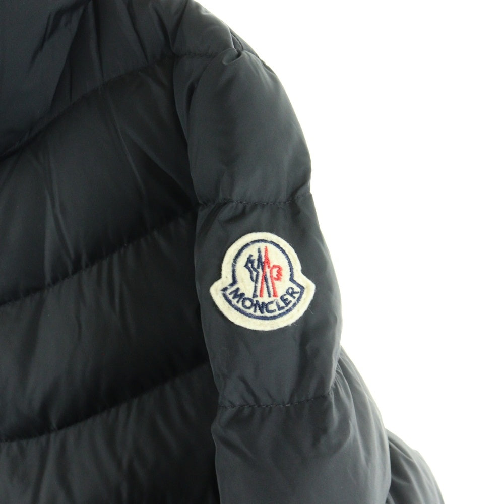 MONCLER(モンクレール) MIRIEL GIUBBOTTO ロゴワッペン ジップアップダウンジャケット ブラック レディース E20934685205