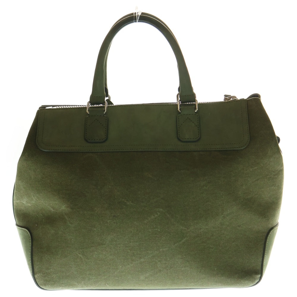 READY MADE(レディメイド) GYM BAG LARGE エンブロイダリーロゴ 2WAY トート ショルダージムバッグ カーキ