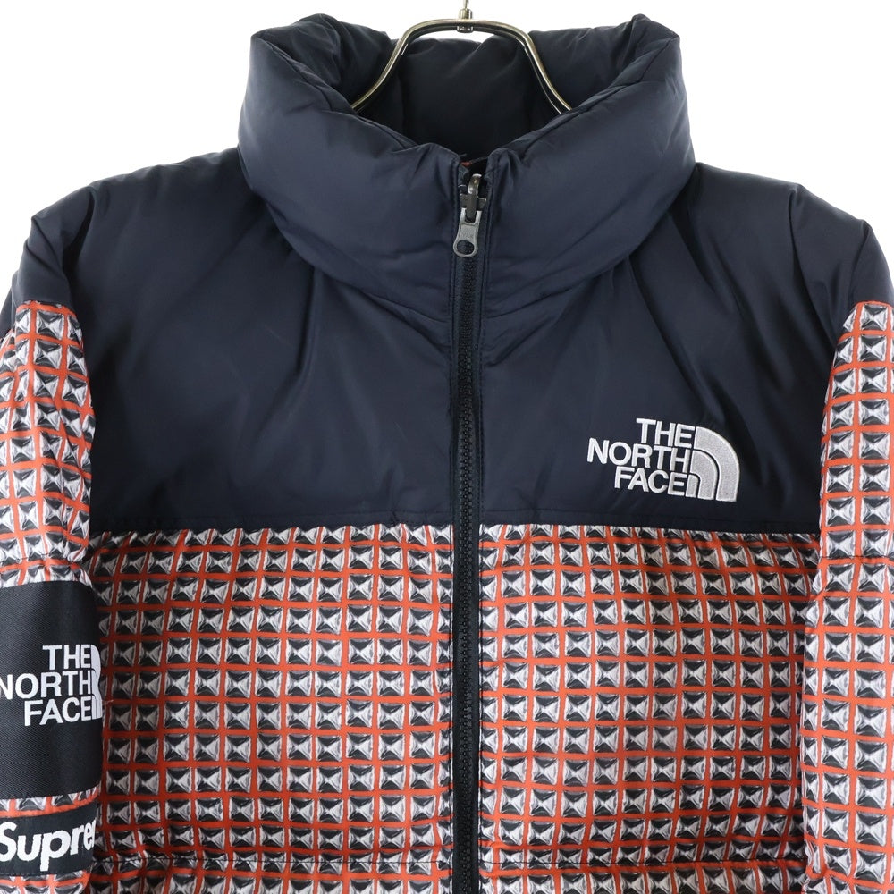 SUPREME(シュプリーム) 21SS ×THE NORTH FACE Studded Nuptse Jacket ノースフェイス スタッズヌプシ ダウンジャケット レッド NF0A5IQW