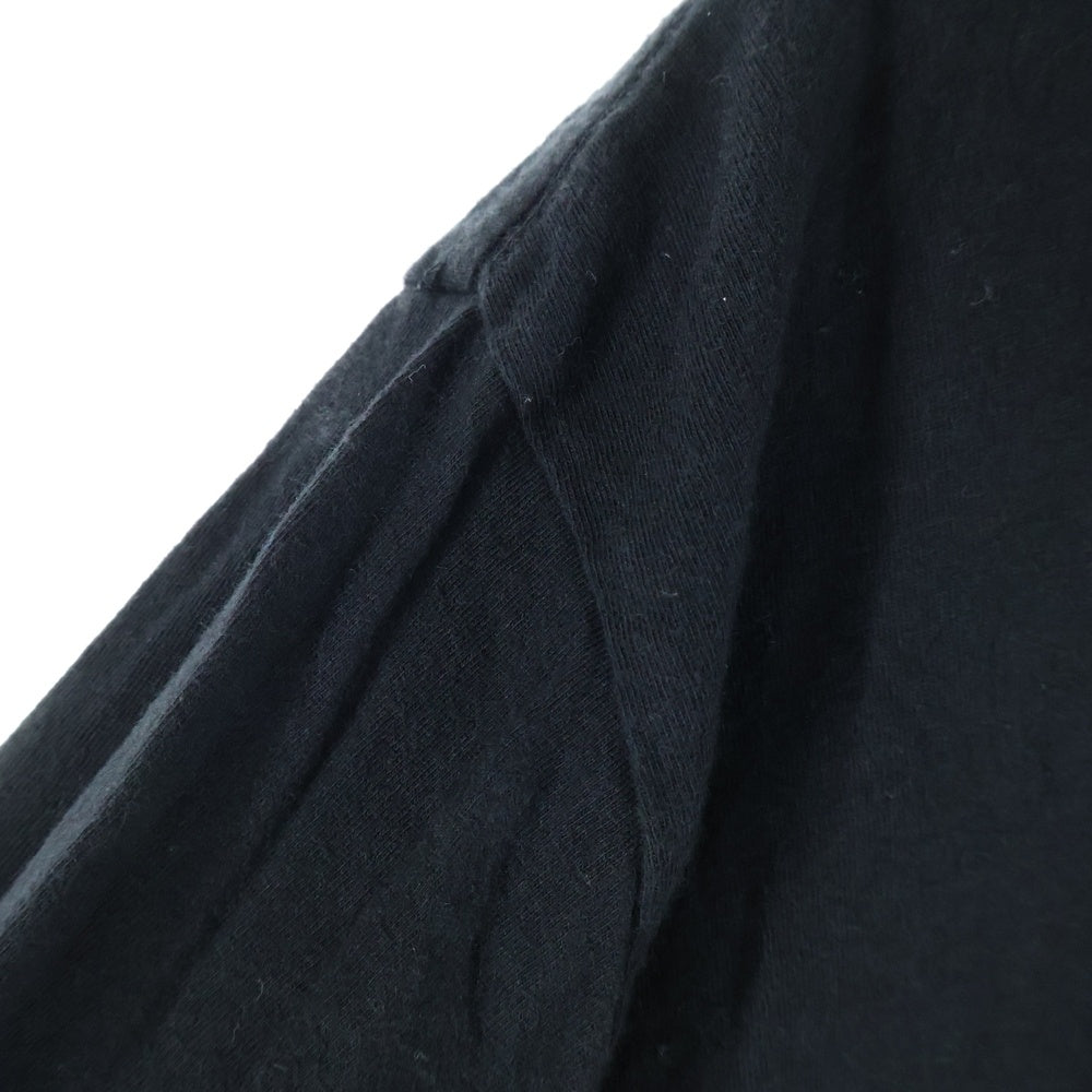 CHROME HEARTS(クロムハーツ) HENRY L/S T-SHIRT CHプラスボタン ヘンリーネック長袖Tシャツ ロンT ブラック