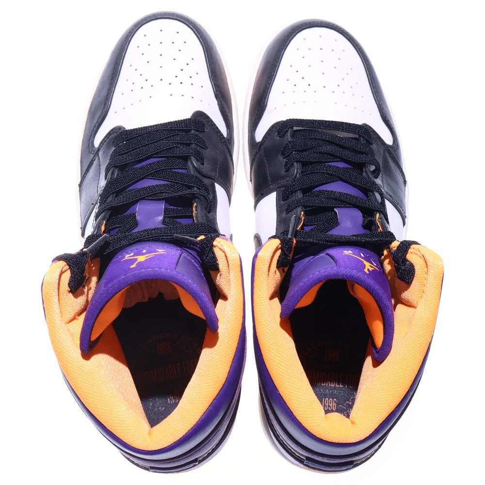 NIKE(ナイキ) 【観賞用2012年製】 AIR JORDAN 1 MID エアジョーダン1 フェニックスサンズ ミッドカットスニーカー US9.5/27.5cm ホワイト