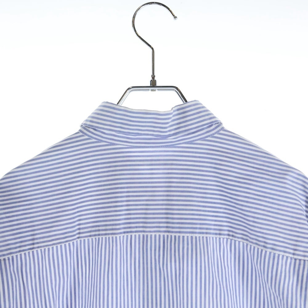 ELECTRIC COTTAGE(エレクトリックコテージ) 90S Stripe L/S Shirt アーム刺繍 ストライプ長袖シャツ ブルー