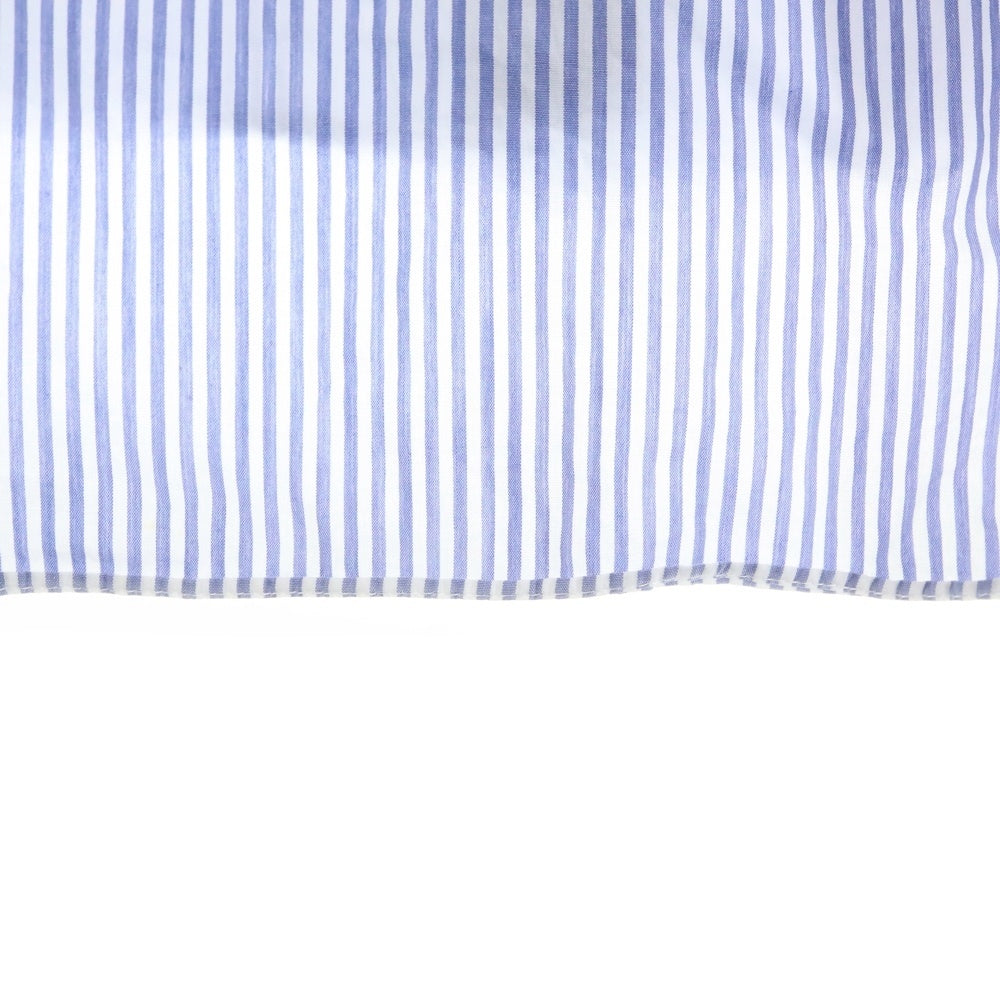 ELECTRIC COTTAGE(エレクトリックコテージ) 90S Stripe L/S Shirt アーム刺繍 ストライプ長袖シャツ ブルー