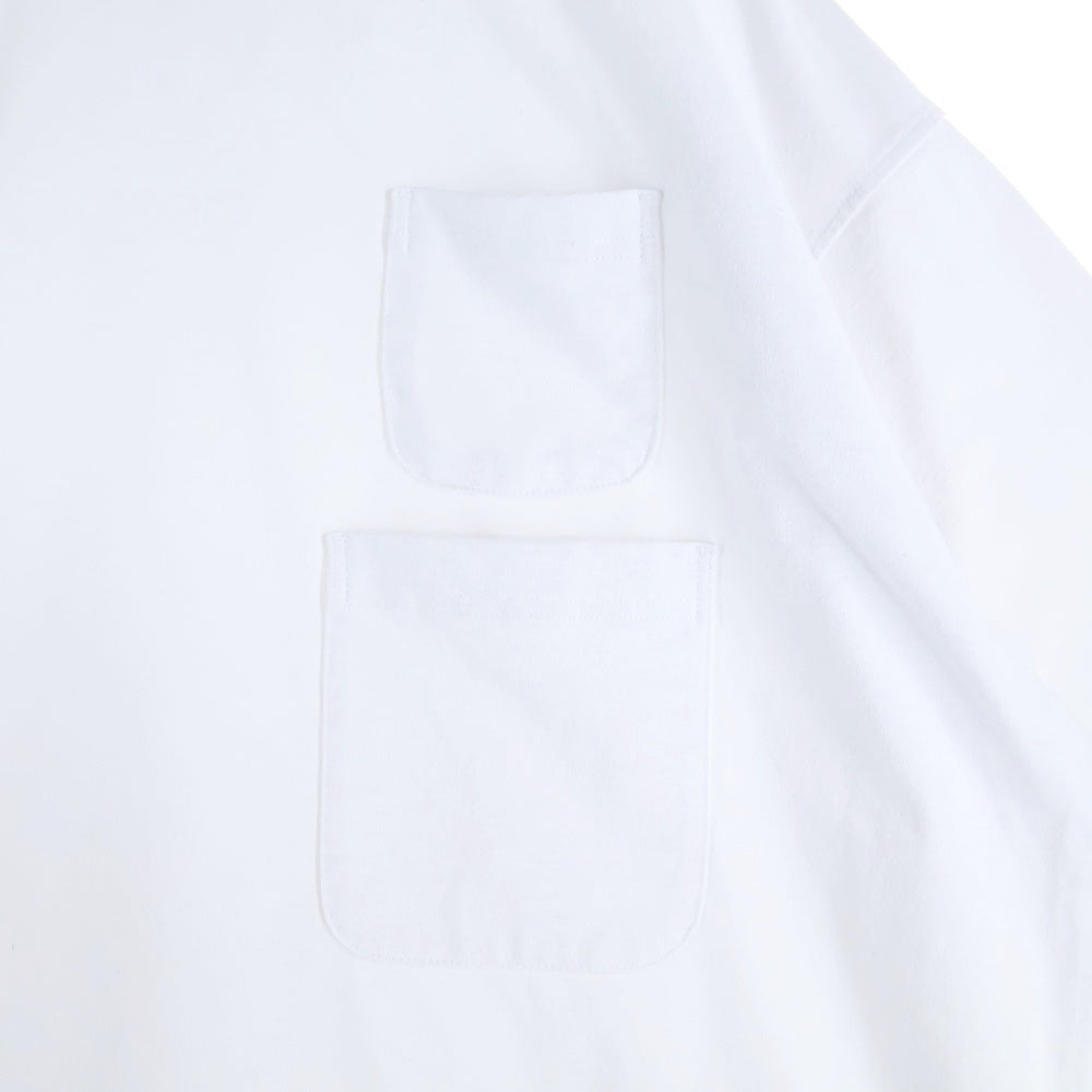 DAIWA PIER39(ダイワ ピアサーティナイン) TECH W/POCKET CREW TEE ダブルポケット 半袖Tシャツ ホワイト BE-32025