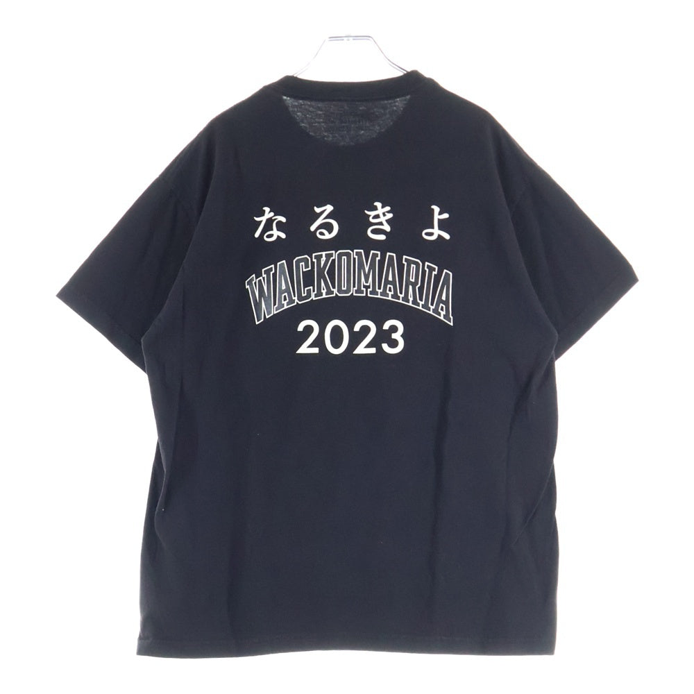 ワコマリア 天国t-shirts 希少XLサイズワコマリア☆天国東京バック浮世絵ロゴ☆半袖Tシャツ