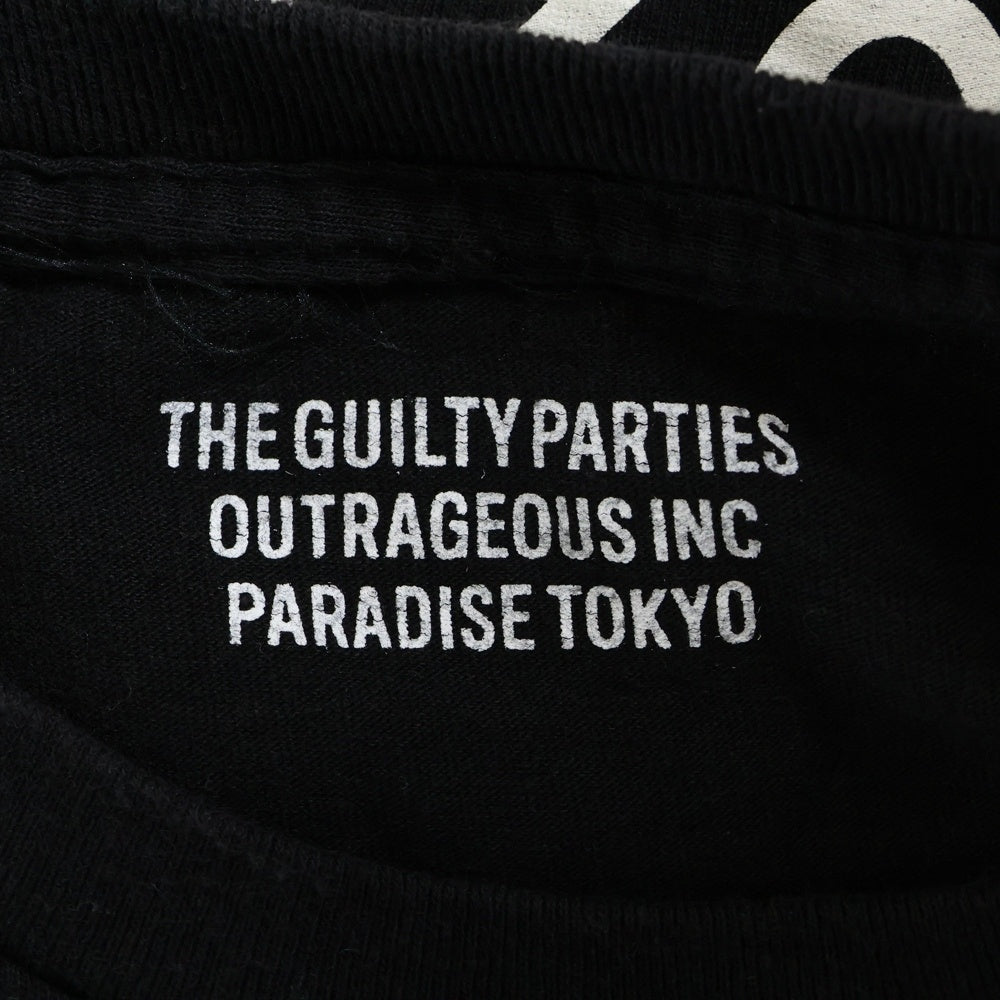 WACKO MARIA(ワコマリア) なるきよ T-SHIRT やらせろ天国 半袖Tシャツ ブラック