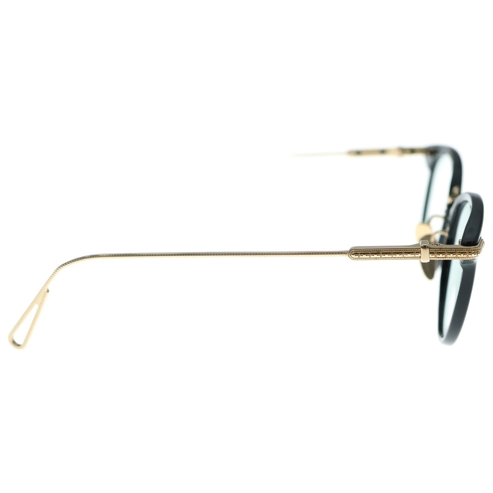 CHROME HEARTS(クロムハーツ) JACK ON クロステンプル ウェリントンアイウェア 眼鏡 ブラック/ゴールド