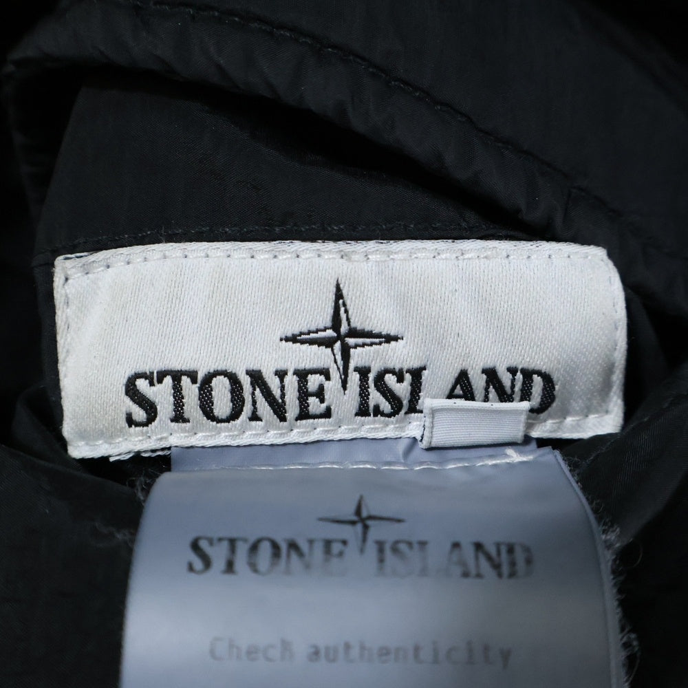 STONE ISLAND(ストーンアイランド) Nylon Metal Down Jacket ロゴワッペン リバーシブル ダウンジャケット ブラック 791542719