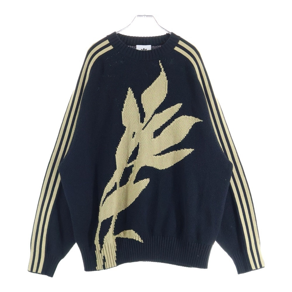 adidas(アディダス) 25SS ×Song for the Mute Full Fashion Crew Sweater ソングフォーザミュート クルーネックニットセーター ブラック JN0734