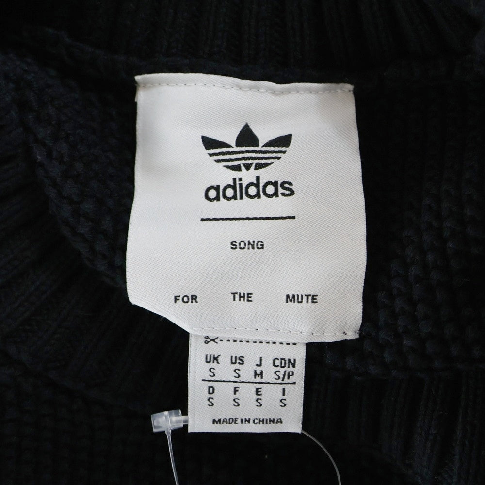 adidas(アディダス) 25SS ×Song for the Mute Full Fashion Crew Sweater ソングフォーザミュート クルーネックニットセーター ブラック JN0734