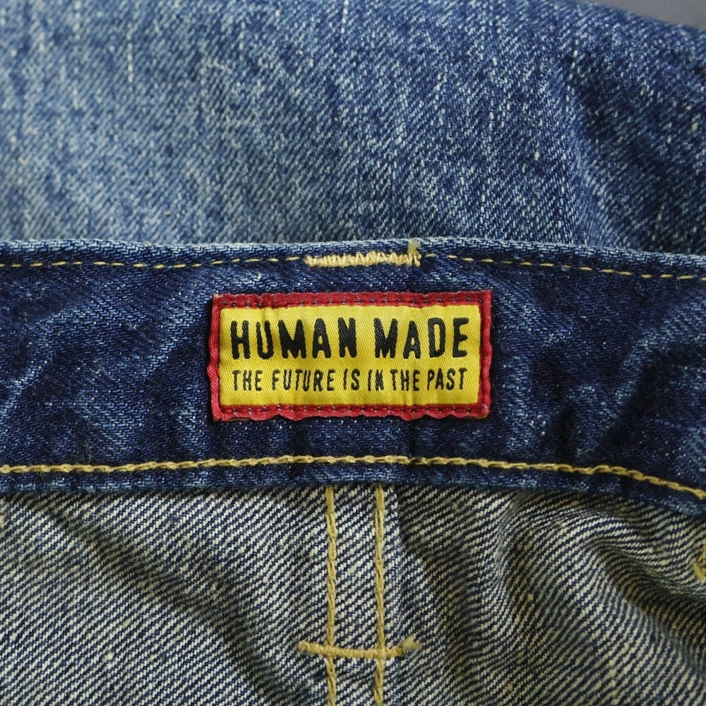 HUMAN MADE(ヒューマンメイド) STRAIGHT DENIM PANTS FUTURE ストレート デニムパンツ フューチャー インディゴ HM30PT002