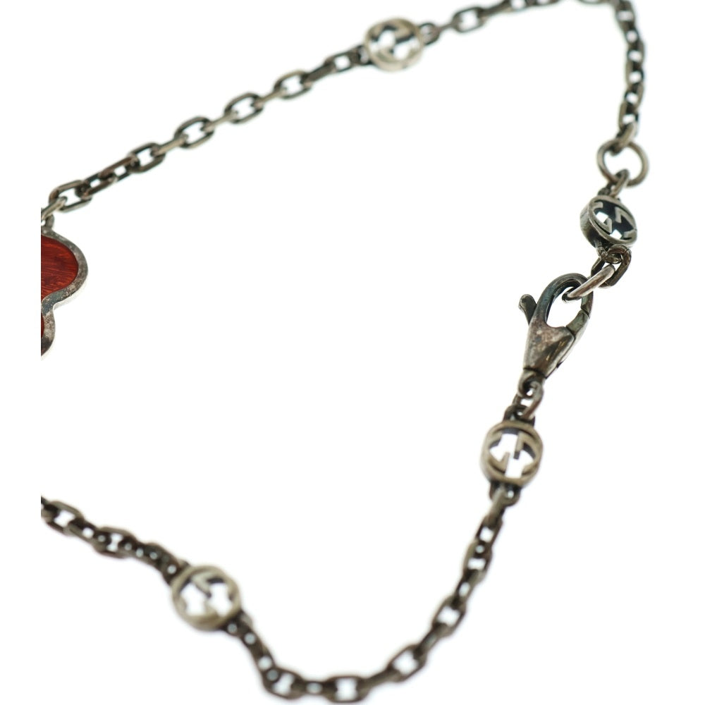 GUCCI(グッチ) インターロッキングG ハート ブレスレット シルバー 645546