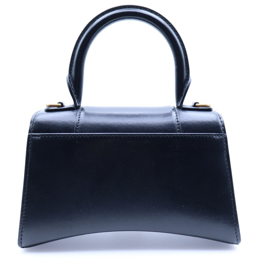 BALENCIAGA(バレンシアガ) Hourglass Handbag XS アワーグラス ハンドバッグ ショルダーバッグ ブラック 592833