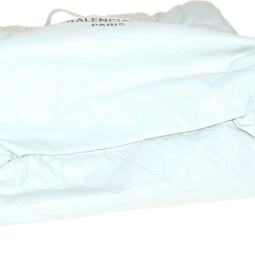BALENCIAGA(バレンシアガ) Crush Tote Bag XS クラッシュ チェーンショルダーバッグ ホワイト 781796