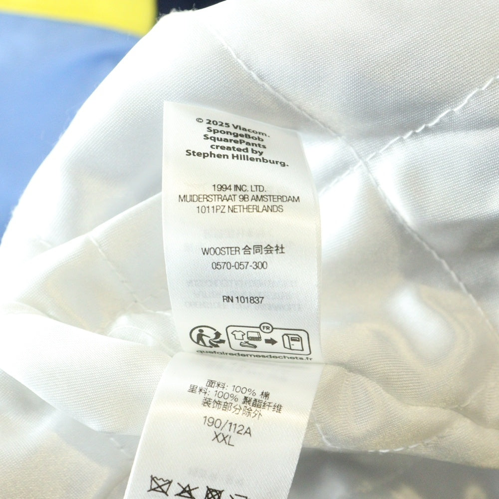 SUPREME(シュプリーム) ×SpongeBob SquarePants Jeff Hamilton Racing Jacket スポンジボブ スクエアパンツ ジェフハミルトン レーシング ジャケット ホワイト