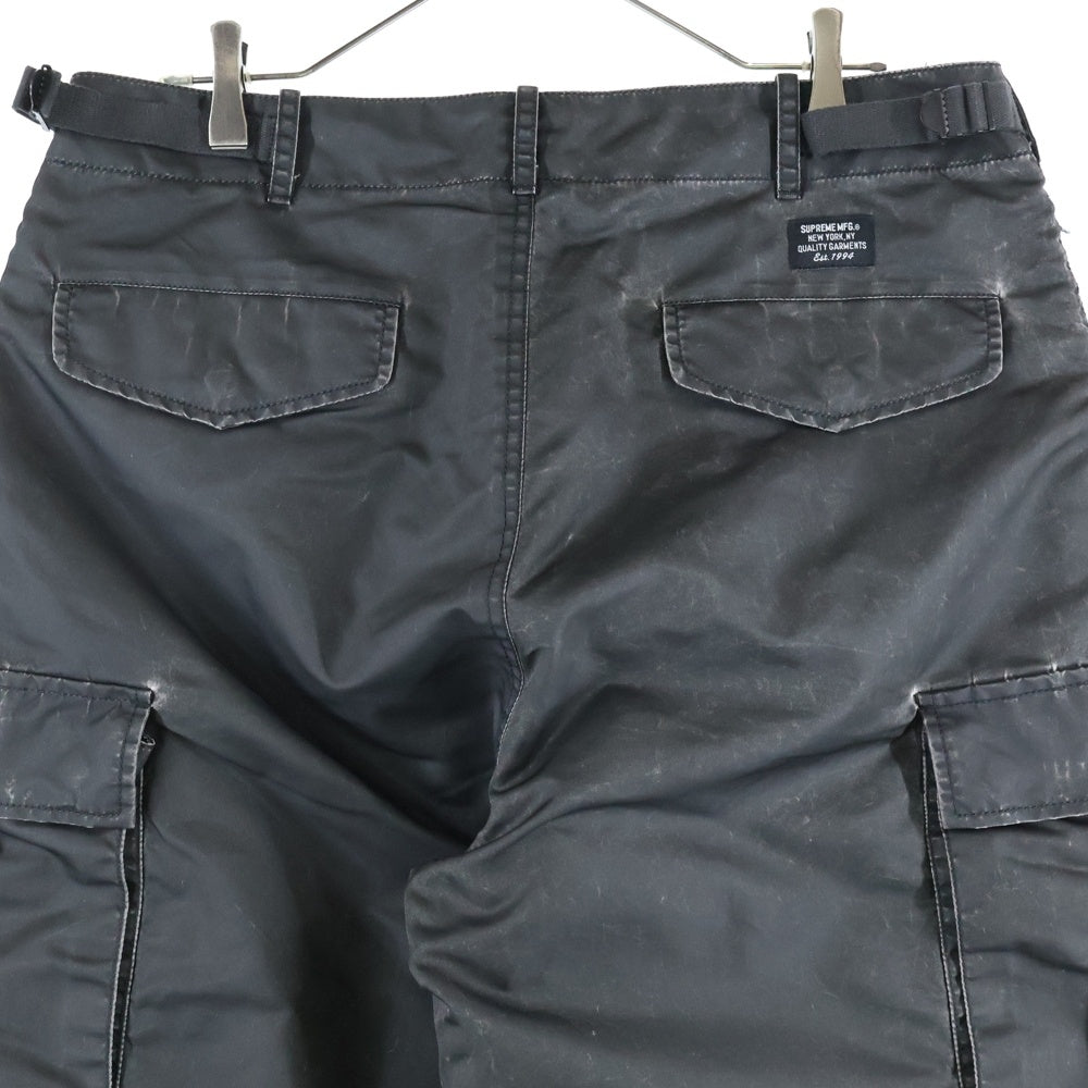 SUPREME(シュプリーム) 24AW Washed Flight Satin Cargo Pant GORE-TEX ゴアテックス ウォッシュド加工 フライト サテン カーゴパンツ ブラック