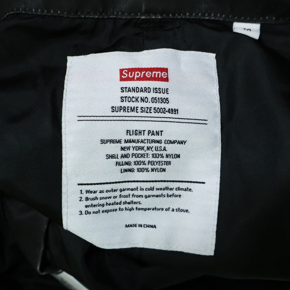 SUPREME(シュプリーム) 24AW Washed Flight Satin Cargo Pant GORE-TEX ゴアテックス ウォッシュド加工 フライト サテン カーゴパンツ ブラック
