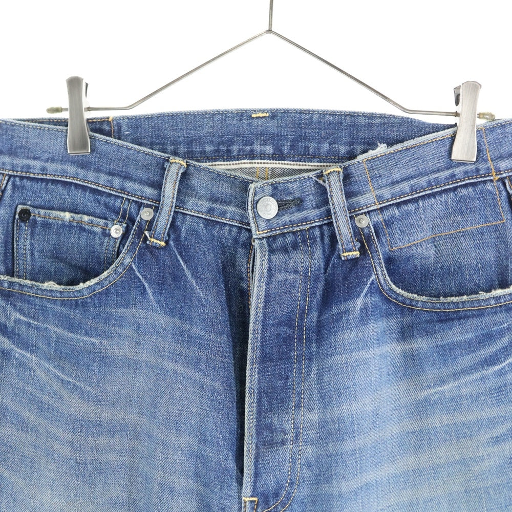 VISVIM(ヴィスヴィム) Damaged Distressed Selvedge Denim Pants ダメージ加工 デニムパンツ インディゴ