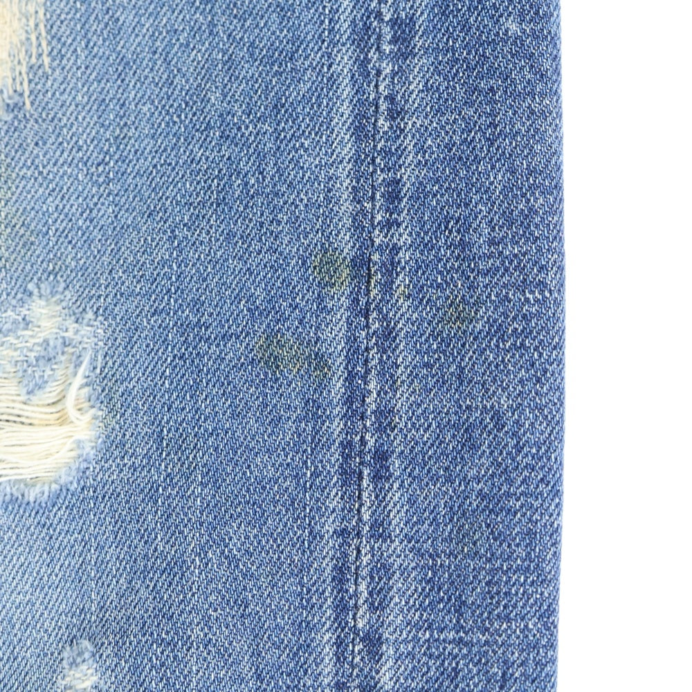 VISVIM(ヴィスヴィム) Damaged Distressed Selvedge Denim Pants ダメージ加工 デニムパンツ インディゴ