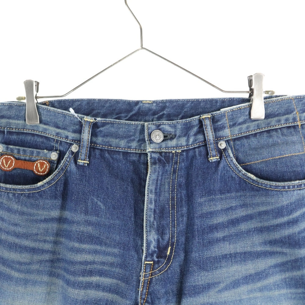 VISVIM(ヴィスヴィム) V Patch Denim Pants ダメージ加工 デニムパンツ インディゴ