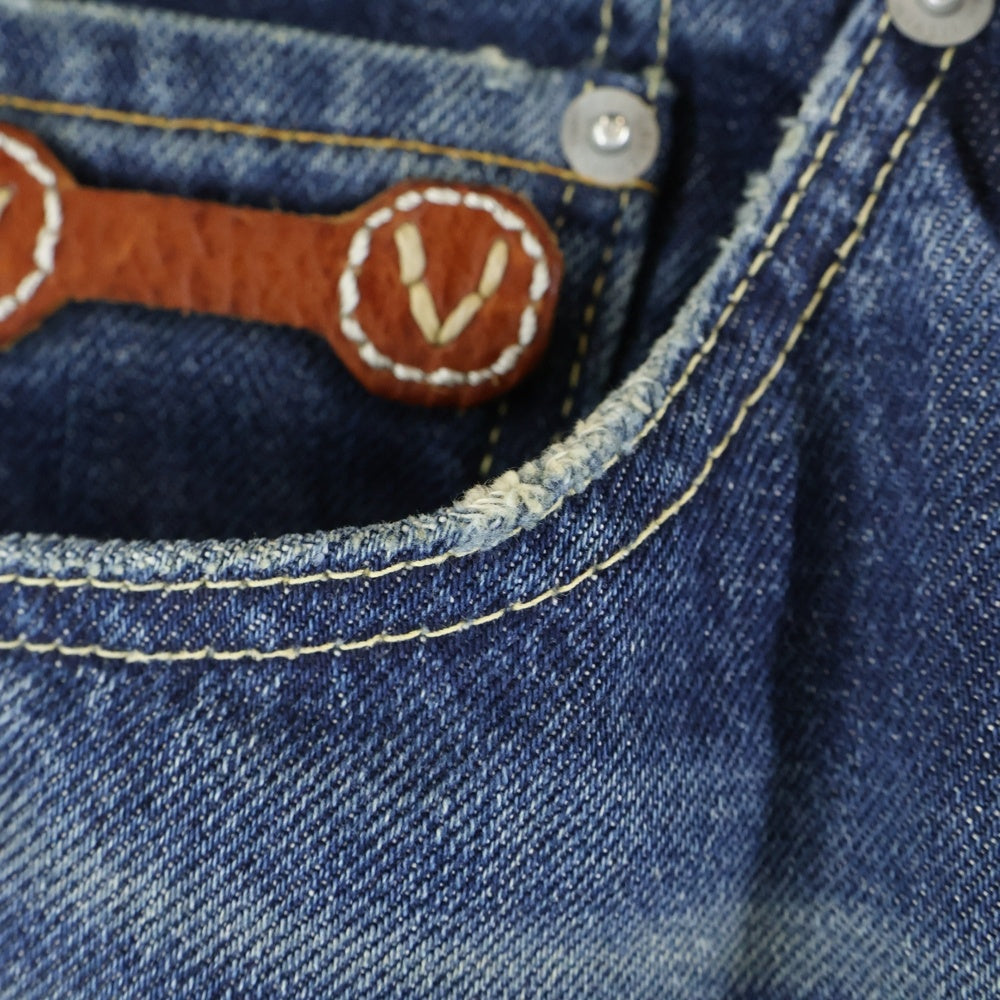 VISVIM(ヴィスヴィム) V Patch Denim Pants ダメージ加工 デニムパンツ インディゴ