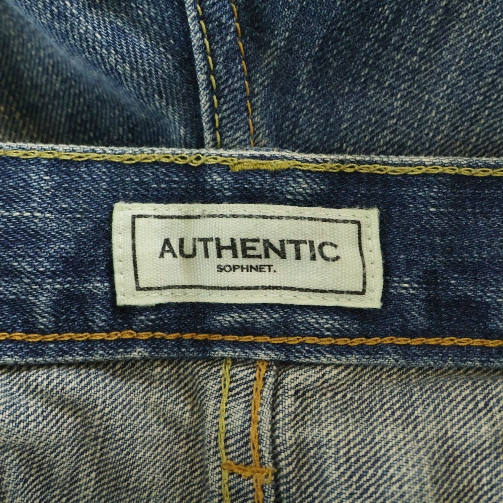 SOPH.(ソフネット) ダメージ加工 デニムパンツ インディゴ SOPH-110131