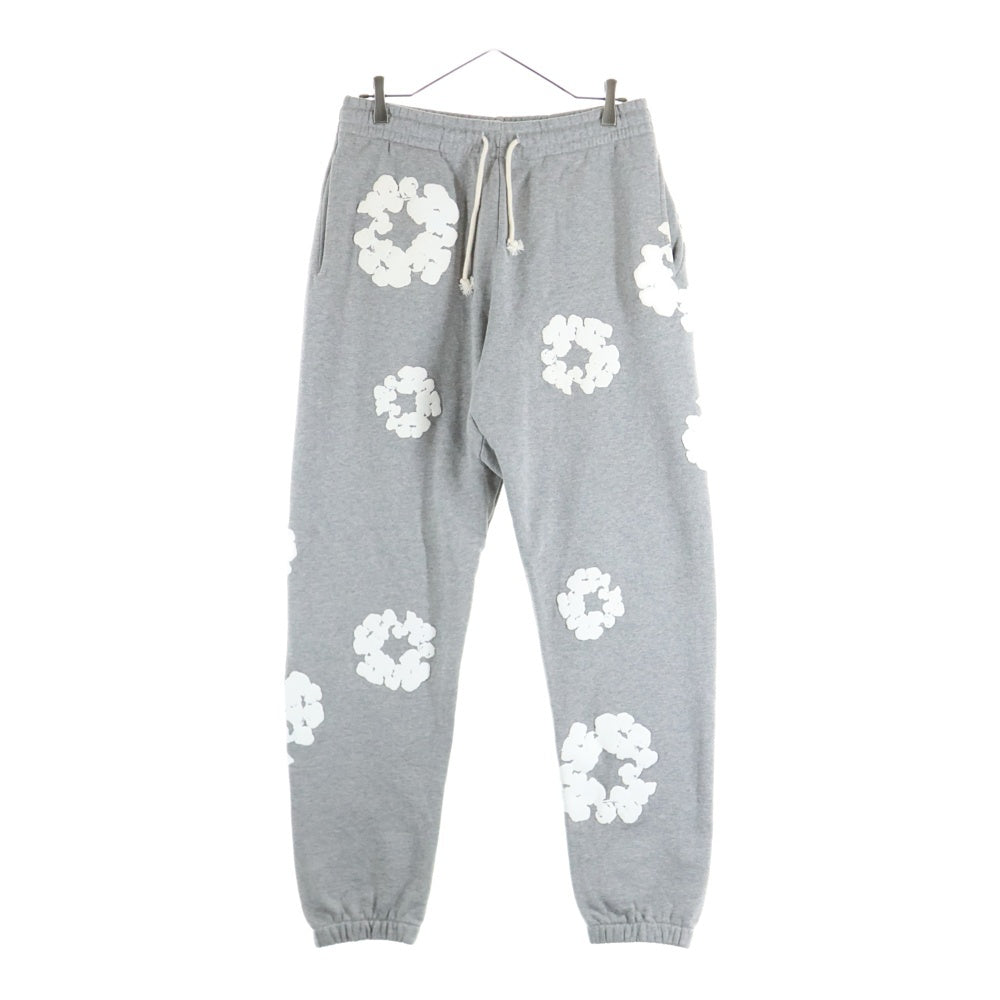 DENIM TEARS(デニムティアーズ) Cotton Wreath Sweatpants 花柄 スウェットパンツ グレー