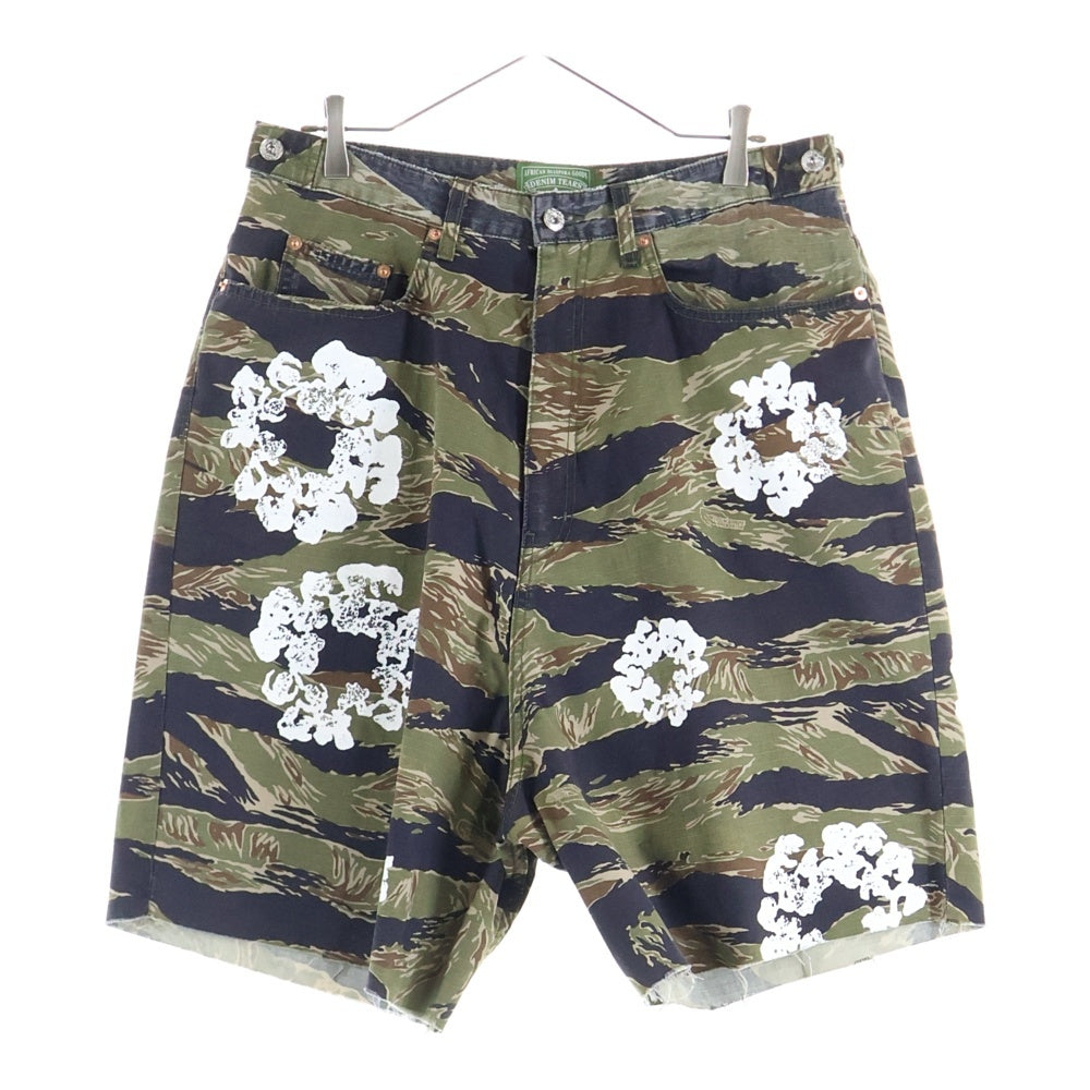DENIM TEARS(デニムティアーズ) Tiger Camo Camo Cw Short カモフラージュ 迷彩 ハーフパンツ ショーツ カーキ