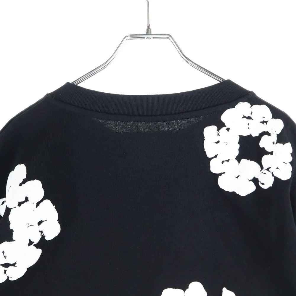 DENIM TEARS(デニムティアーズ) Cotton Wreath L/S T-Shirt 花柄長袖Tシャツ ロンT ブラック