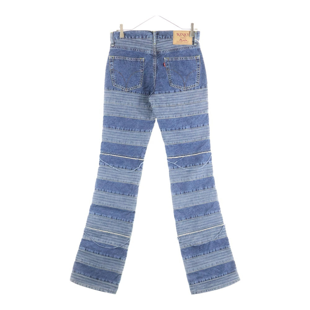 HYSTERIC GLAMOUR WOMENS(ヒステリックグラマーウーマン) Flare Denim Pants スクラッチフレアデニムパンツ インディゴ レディース 01251AP51
