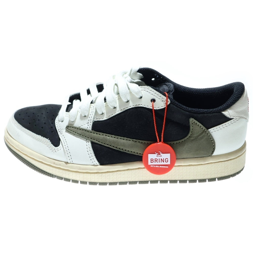 NIKE(ナイキ) ×TRAVIS SCOTT WMNS AIR JORDAN 1 LOW OG Medium Olive トラヴィススコット ウィメンズ エアジョーダン1 ローカットスニーカー レディース DZ4137-106