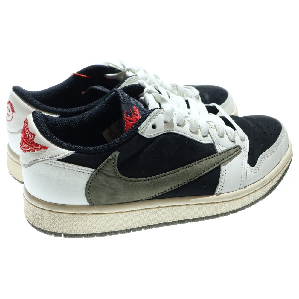 NIKE(ナイキ) ×TRAVIS SCOTT WMNS AIR JORDAN 1 LOW OG Medium Olive トラヴィススコット ウィメンズ エアジョーダン1 ローカットスニーカー レディース DZ4137-106