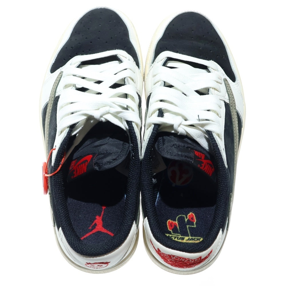 NIKE(ナイキ) ×TRAVIS SCOTT WMNS AIR JORDAN 1 LOW OG Medium Olive トラヴィススコット ウィメンズ エアジョーダン1 ローカットスニーカー レディース DZ4137-106