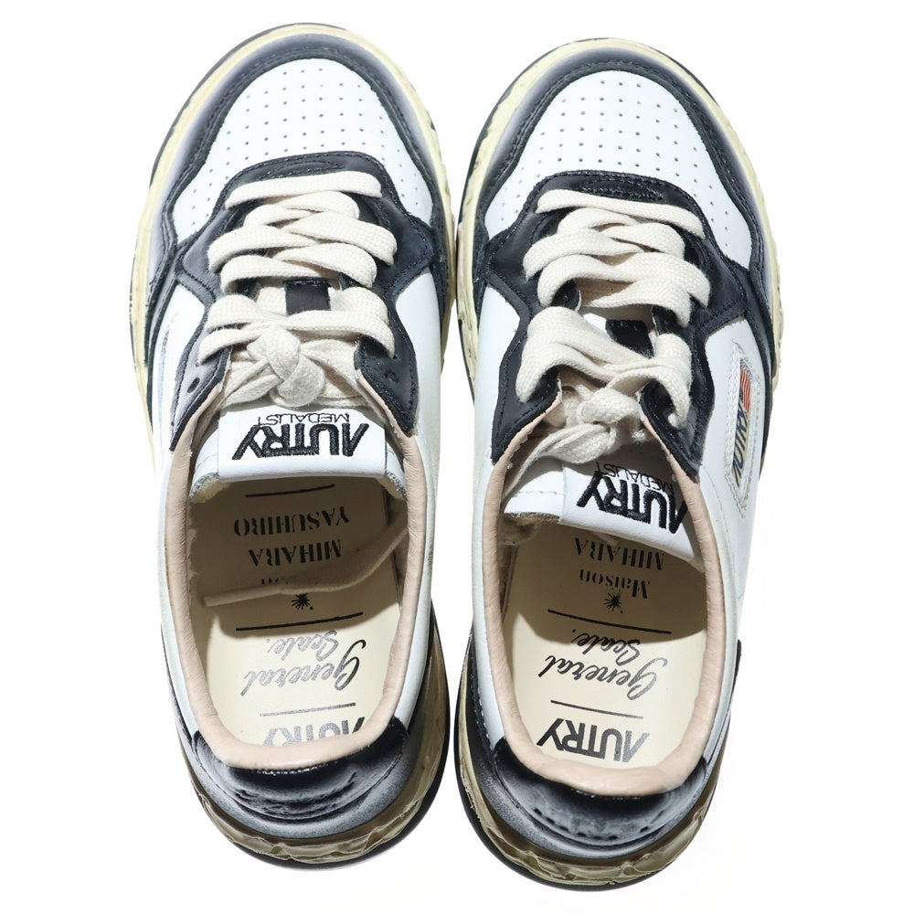 MAISON MIHARAYASUHIRO(メゾンミハラヤスヒロ) ×AUTRY Medalist Low オートリー メダリスト ローカットスニーカー ブラック/ホワイト